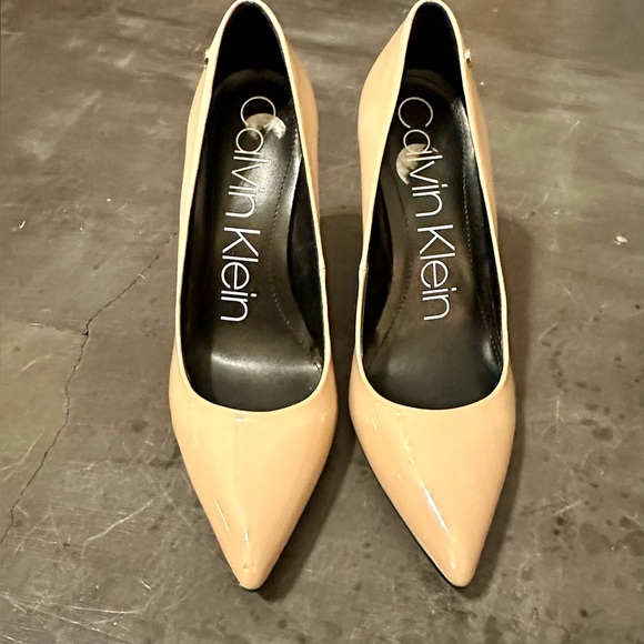 Calvin Klein Shoes - Calvin Klein Women's Nude patent leather Pumps
